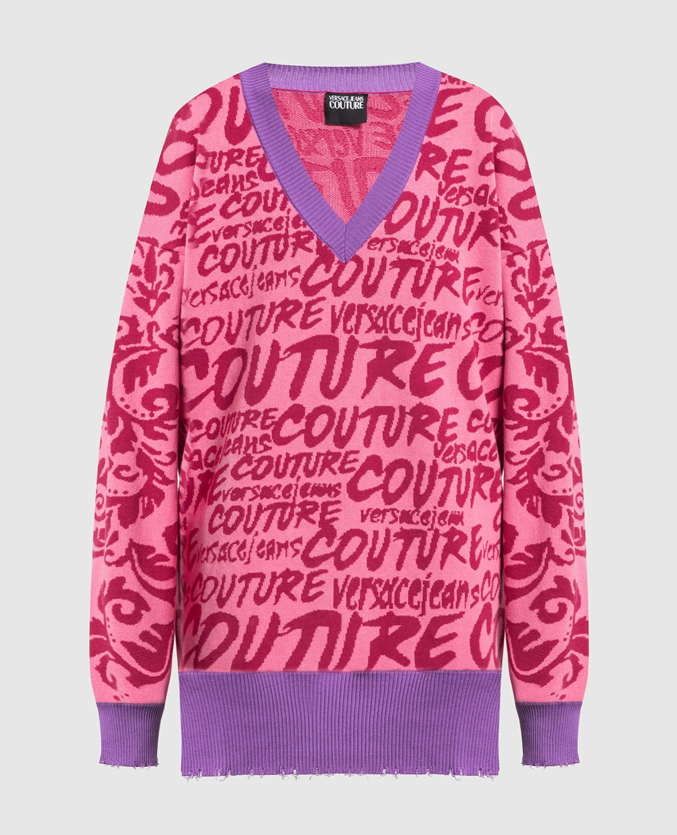 Pink pullover in jacquard pattern LOGO BRUSH COUTURE Versace Jeans Couture, Розовый
Pink pullover in jacquard pattern LOGO BRUSH COUTURE Versace Jeans Couture, Розовый