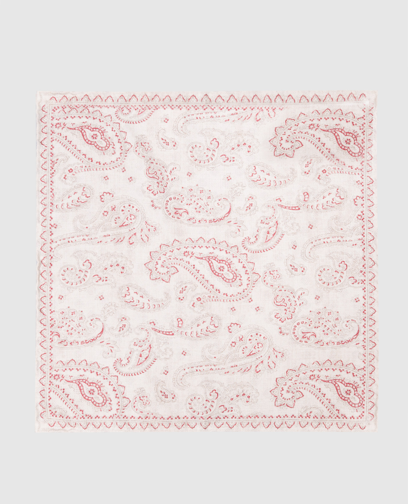 Beige double-sided pache scarf made of silk with a pattern Brunello Cucinelli, Бежевый
Beige double-sided pache scarf made of silk with a pattern Brunello Cucinelli, Бежевый