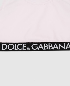 Dolce&Gabbana Children's pink top and panty set L5J713FUGNE