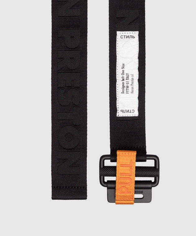 Heron Preston - Black logo belt HMRB005C99FAB001 - shop with
