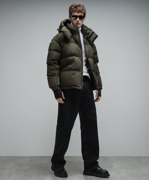 Moncler Grenoble - Coraia green logo ski down jacket 1A00020549FA