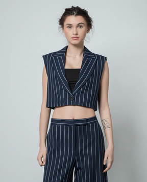Max & Co Blue vest CORNICE in stripes CORNICE