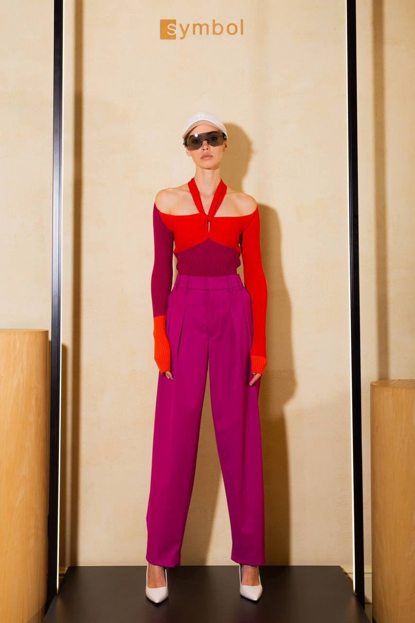 Pink pants made of wool Dondup 6