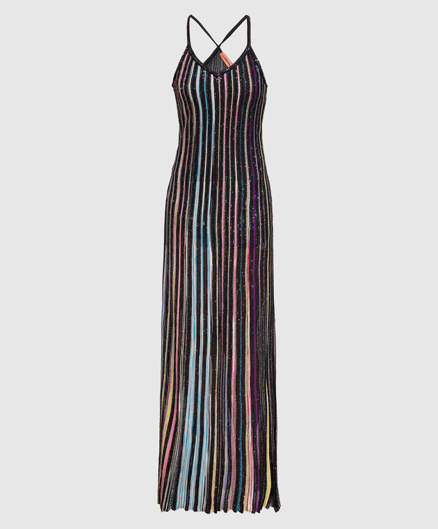 Missoni - Black dress with sequins in a stripe DS23SG4MBK023R - shop with  European delivery at Symbol