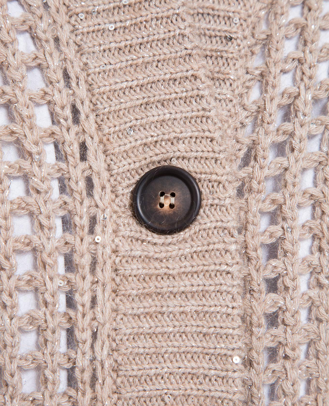 

Brown cardigan with sequins Brunello Cucinelli
