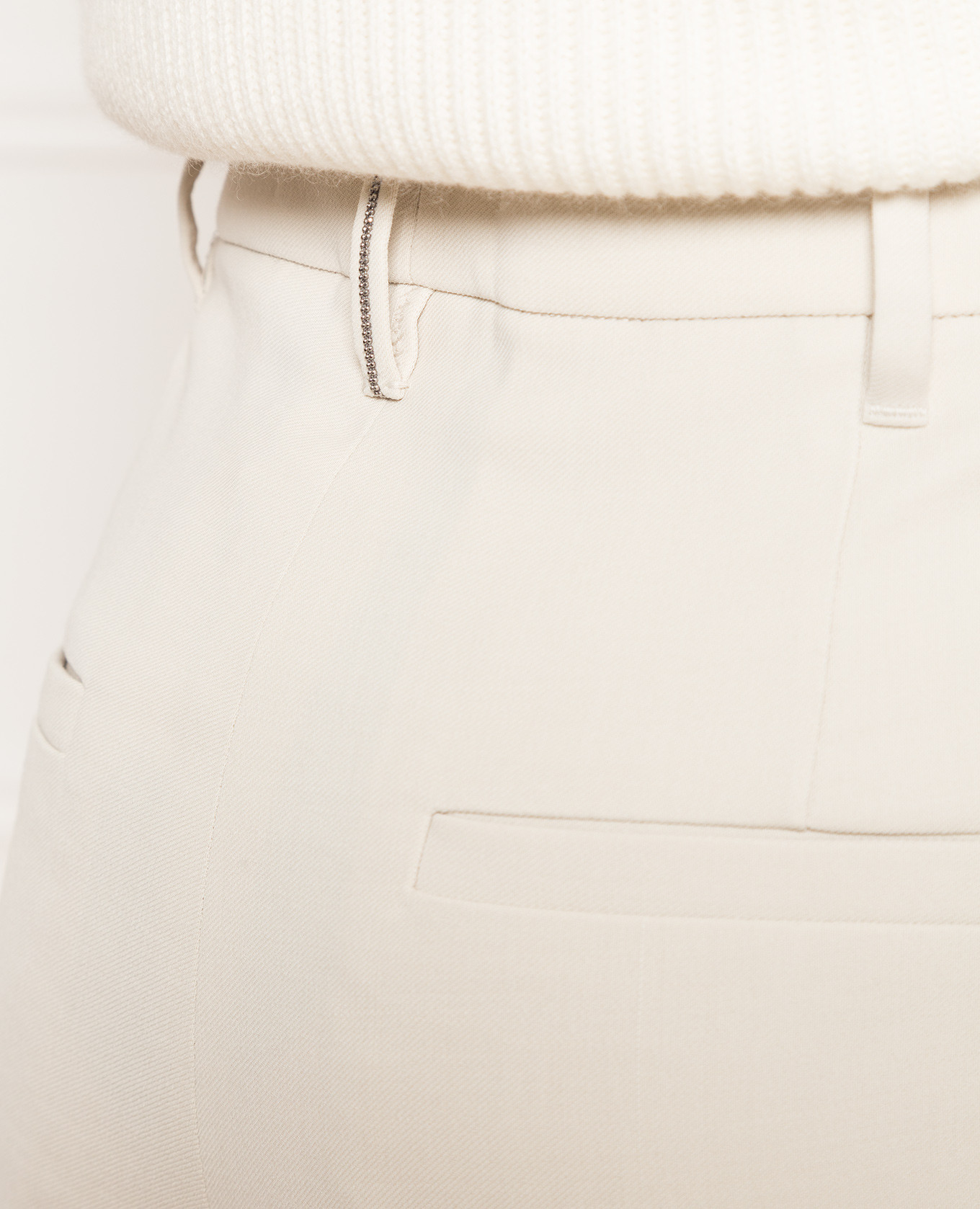 

Light beige trousers with monil chain Brunello Cucinelli