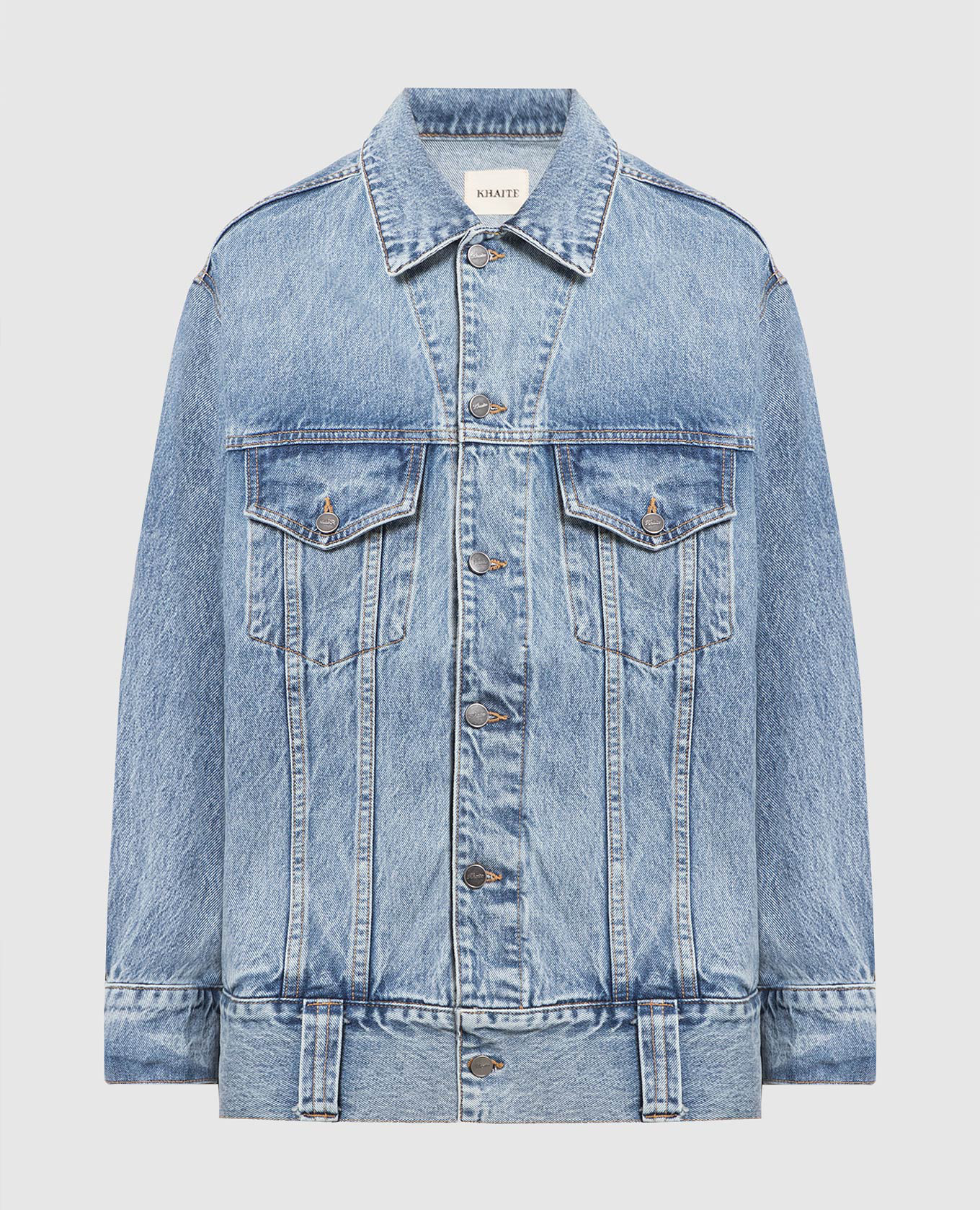 Khaite - Blue denim jacket GRIZZO 1098094W908 - shop with European