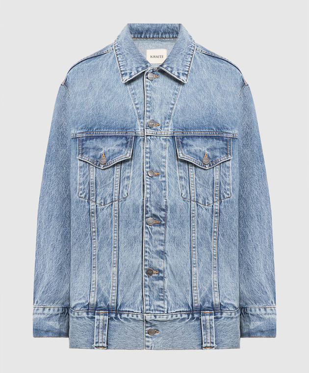 Khaite リッソ ホタン テニム シャケット 1098094W908 094 Khaite - Blue denim jacket GRIZZO 1098094W908 - shop with