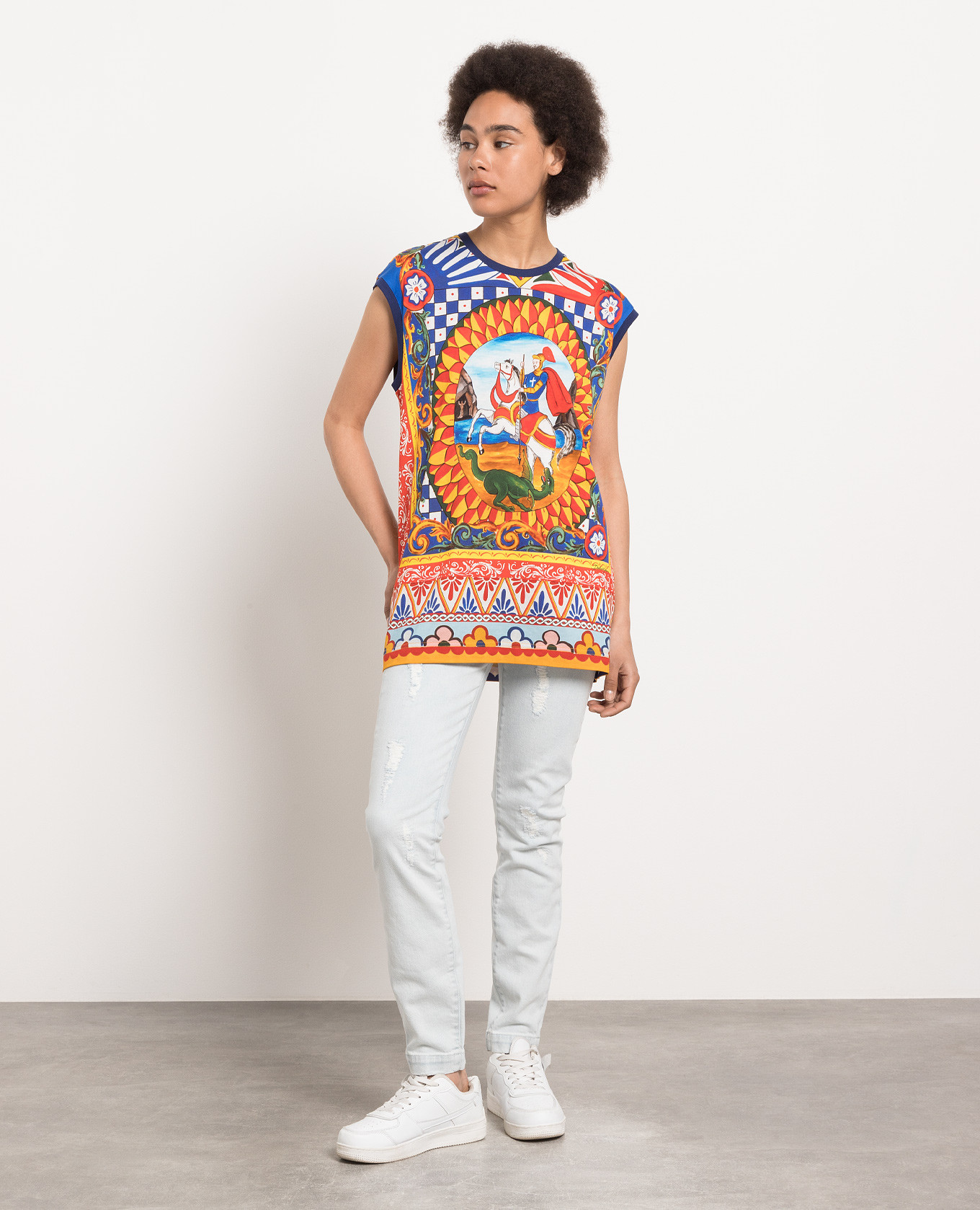 

Carretto print top Dolce&Gabbana, White