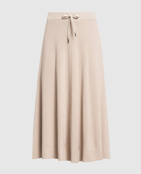Brunello Cucinelli Beige midi skirt M19189569P