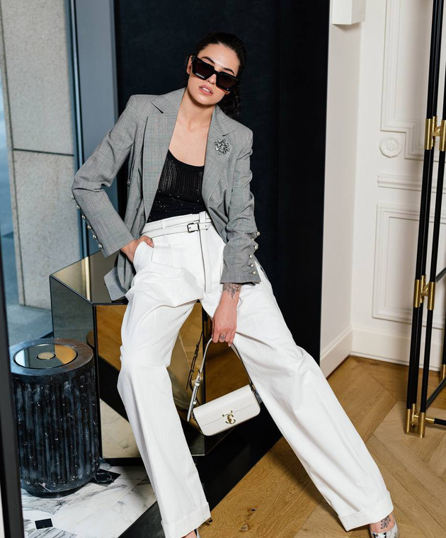 Ermanno Scervino - White pants D426P709GJS - shop with