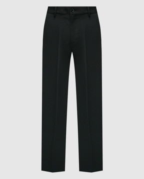 Dolce&Gabbana Black wool flared pants GZ25ATFU21E