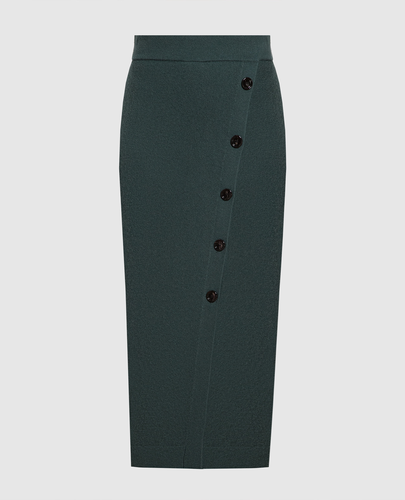 

Green wool and cashmere skirt with slit Allude