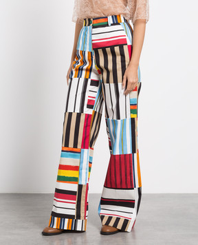 Dolce&Gabbana Wide trousers in print FTB1RTGDY77
