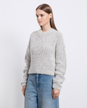 Gauchere Gray wool and silk sweater P22327520543