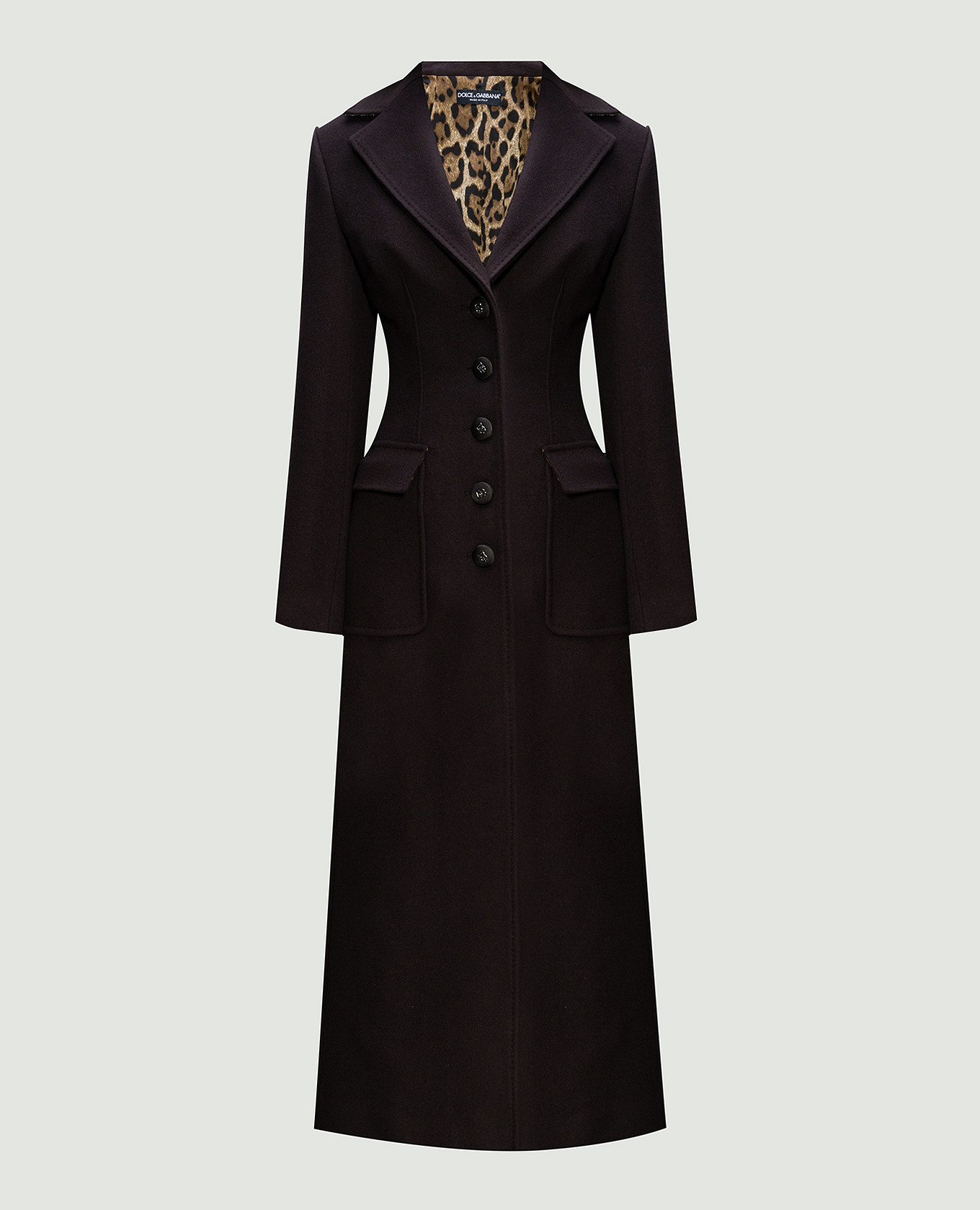 

Brown wool and cashmere coat Dolce&Gabbana