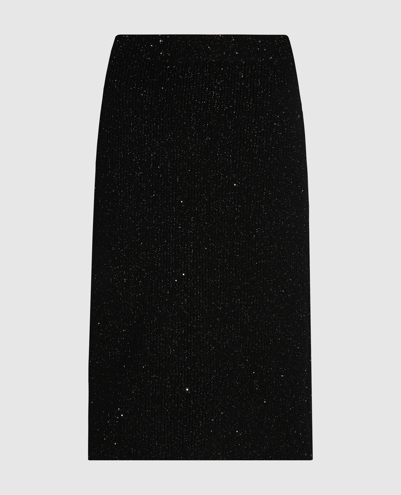 

Black skirt made of wool with lurex Juun.j, Черный