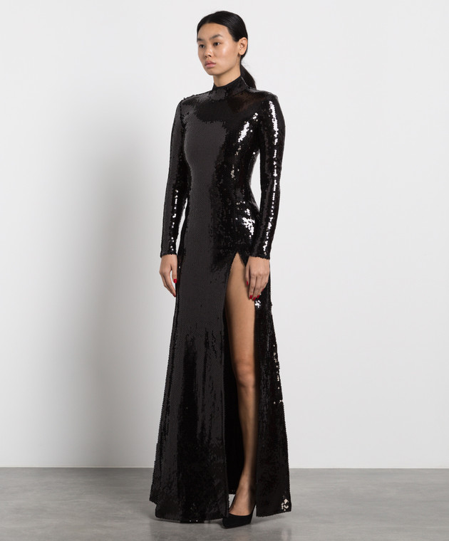 david koma maxi dress David Koma - Silver maxi dress with sequins RE23DK38DL
