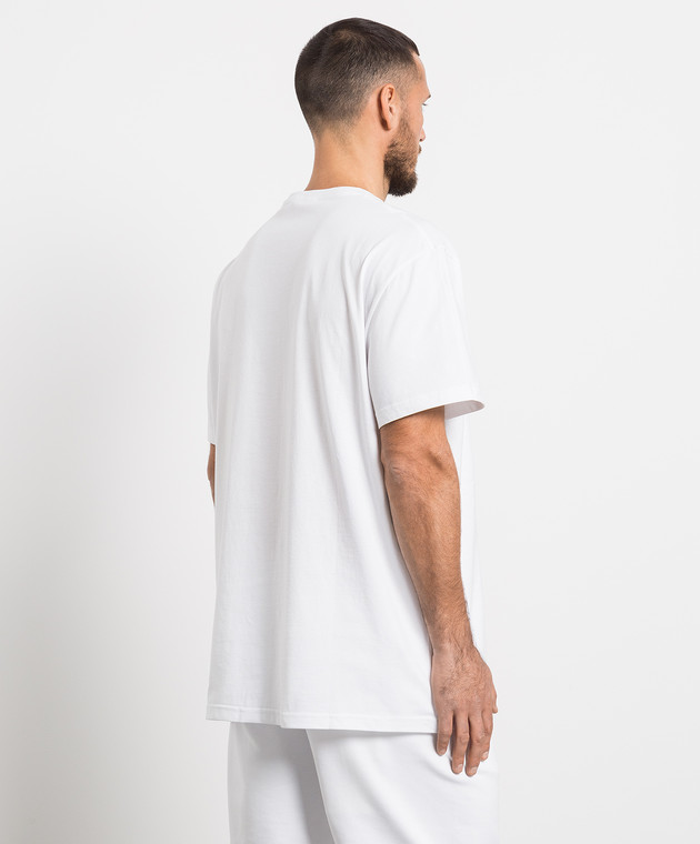 Alexander McQueen - White t-shirt with Watercolor Graffiti