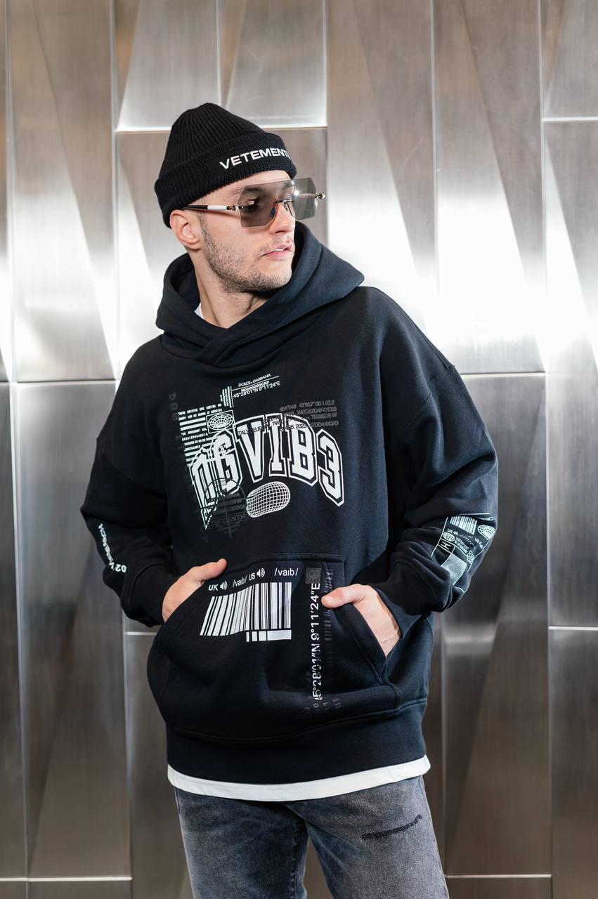 

Black hoodie with DGVIB3 print Dolce&Gabbana