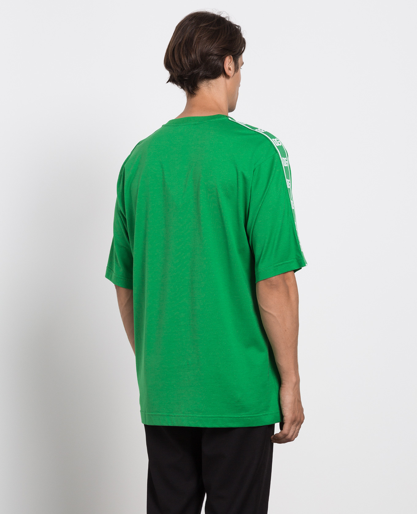 Green T-shirt with DG logo print Dolce&Gabbana 4