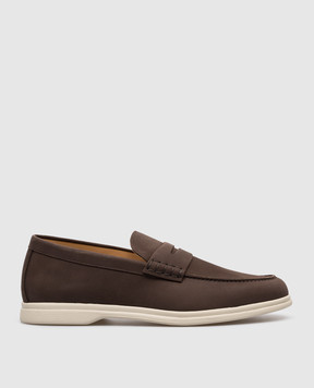 Cashmere&Whiskey Brown leather loafers 110N