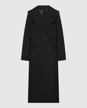 Toteme Black double-breasted coat 2331045260