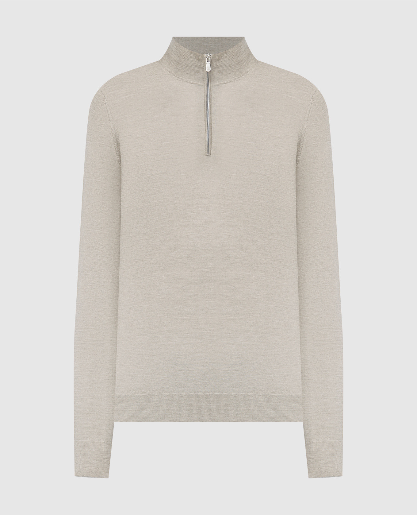 

Beige melange wool and cashmere jumper Brunello Cucinelli, Бежевый