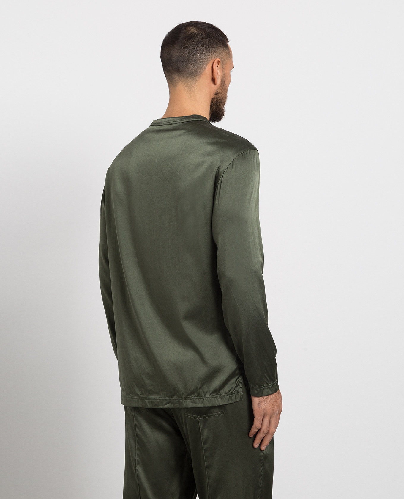 

Green silk pajama shirt Tom Ford