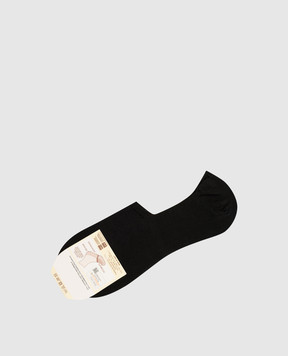 RiminiVeste Black socks-footprints WN8006SALVAPIEDE