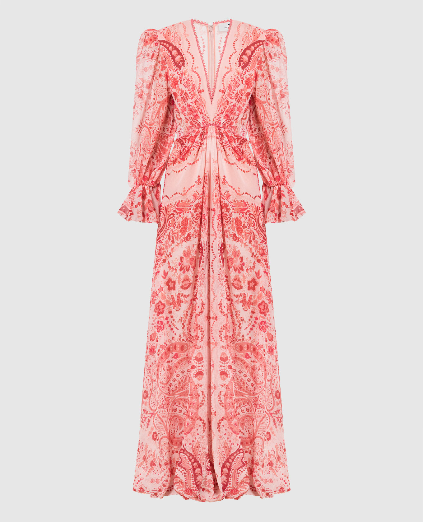 

Pink silk paisley dress Etro
