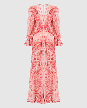 Etro Pink silk paisley dress D123414683
