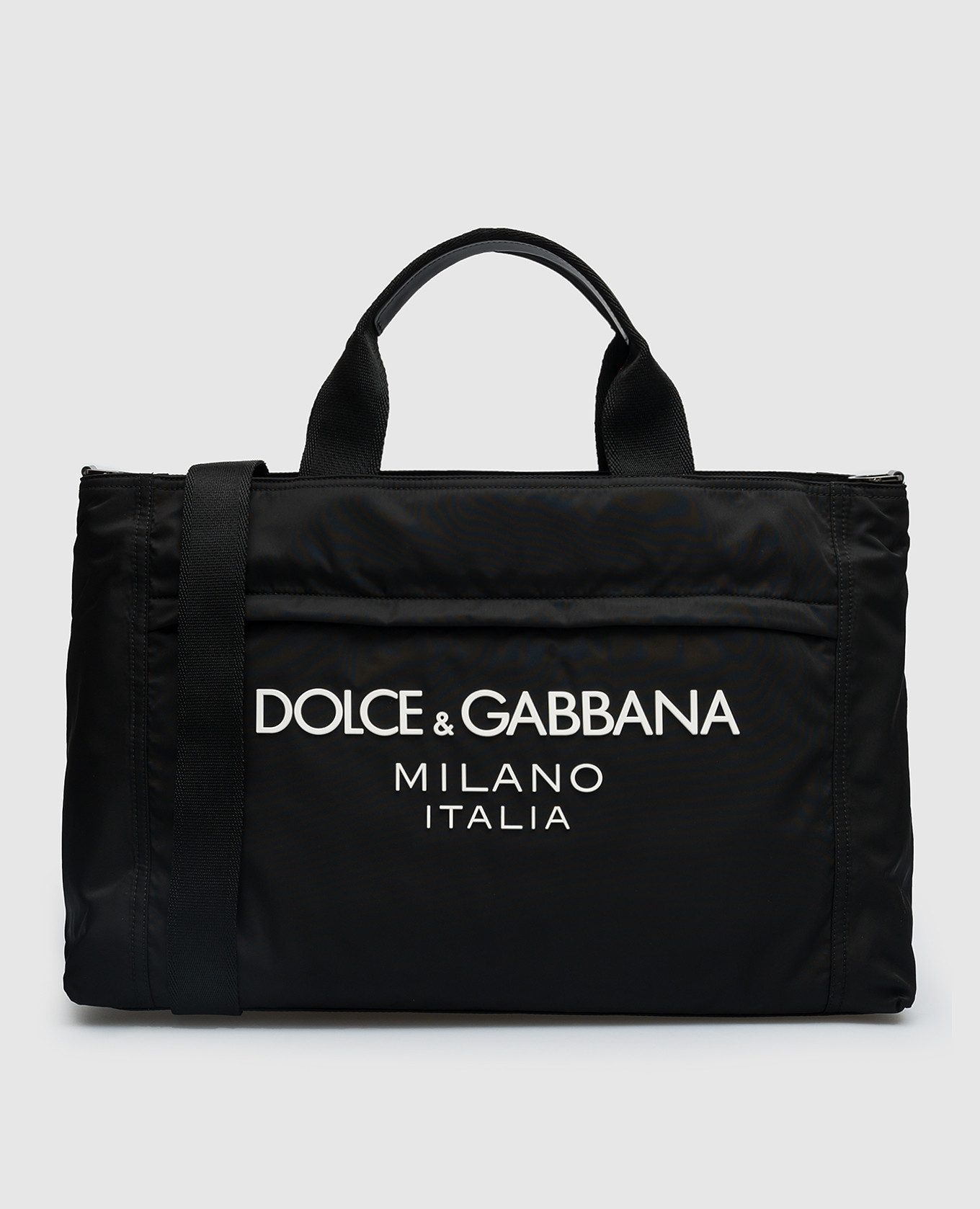 

Black travel bag with contrasting logo Dolce&Gabbana