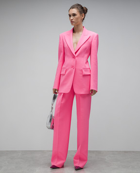 Max Mara Sportmax Zerma pink wool jacket ZERMAT