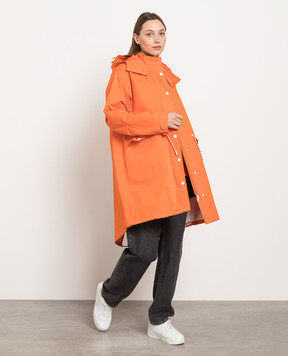 Yves Salomon Army Orange parka 23EFM01104S05W
