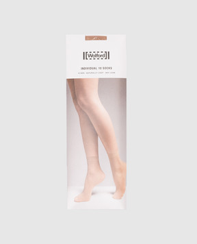 Wolford Beige socks Individual 10 Den 41260