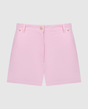Bally Pink shorts with logo patch L4BA455FCO258