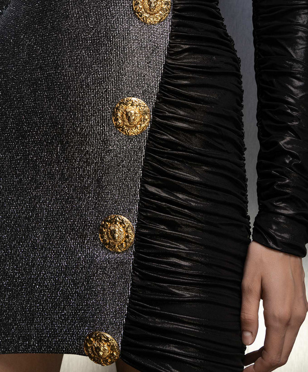 Balmain - Mini-robe drapée BF1R8590MC88 acheter en ligne chez Symbol