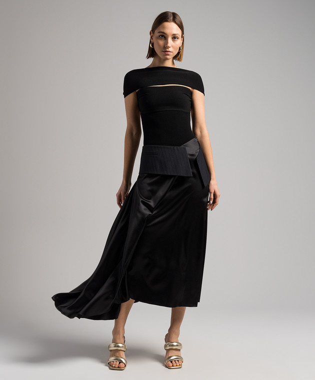【Toteme】 Gatheredプリーツトップ Gathered top black – TOTEME