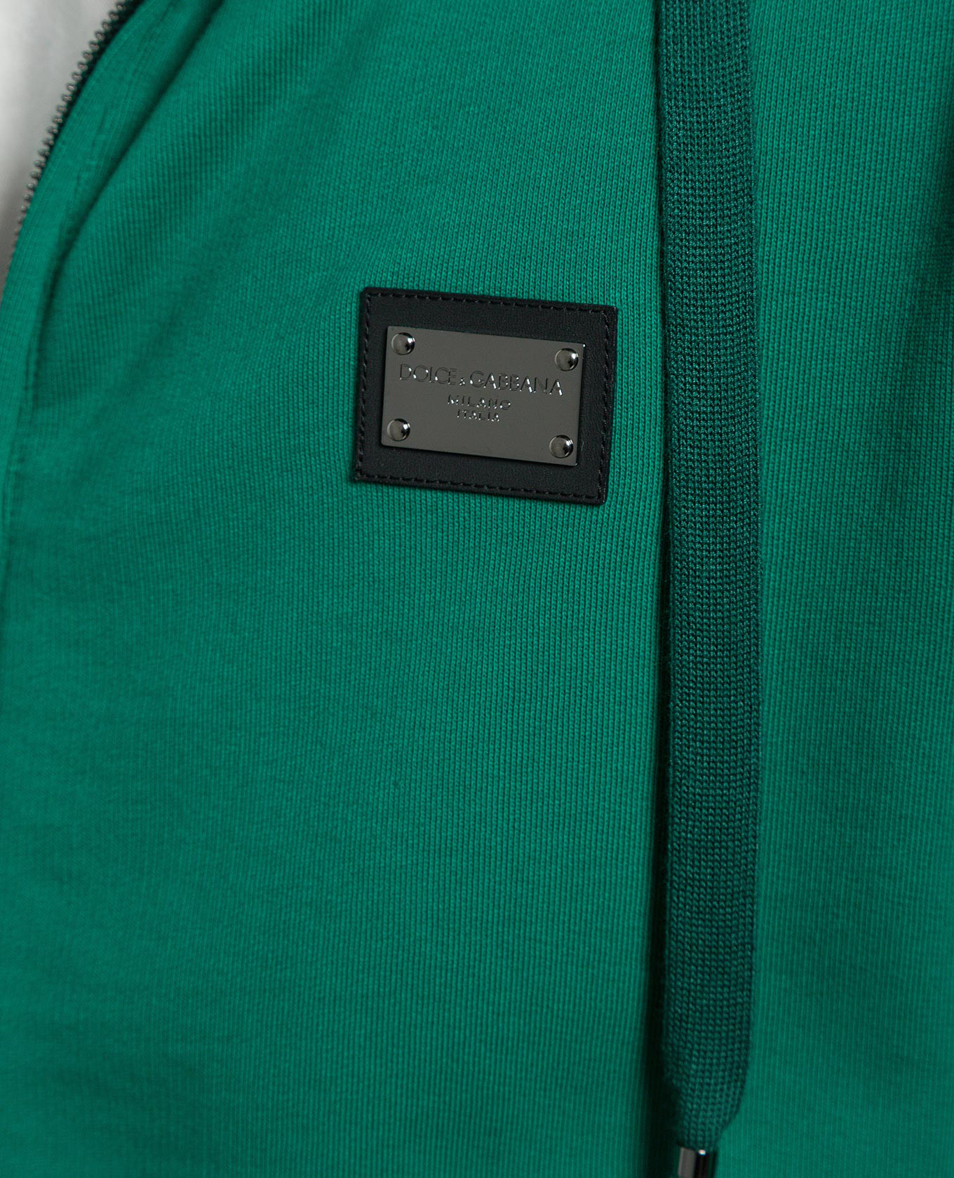 

Green sports jacket with a logo patch Dolce&Gabbana
