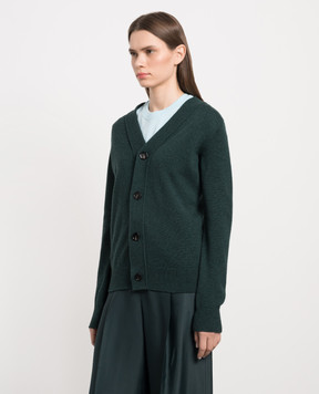 Bottega Veneta Green cashmere cardigan 704851V24M0