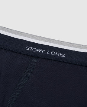 Story Loris Children's blue briefs with logo print 17208810