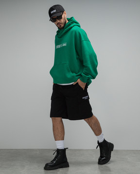 Dolce&Gabbana Black shorts with embroidery GZ2EAZHUMS8