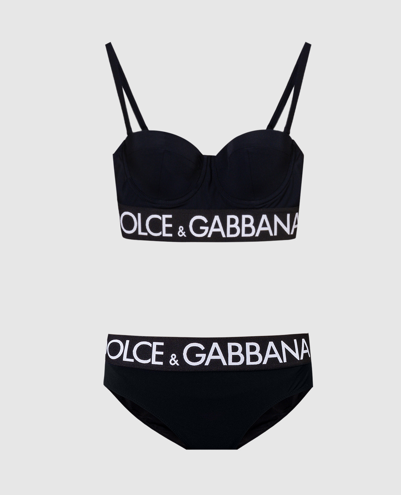 

Black swimsuit with logo pattern Dolce&Gabbana