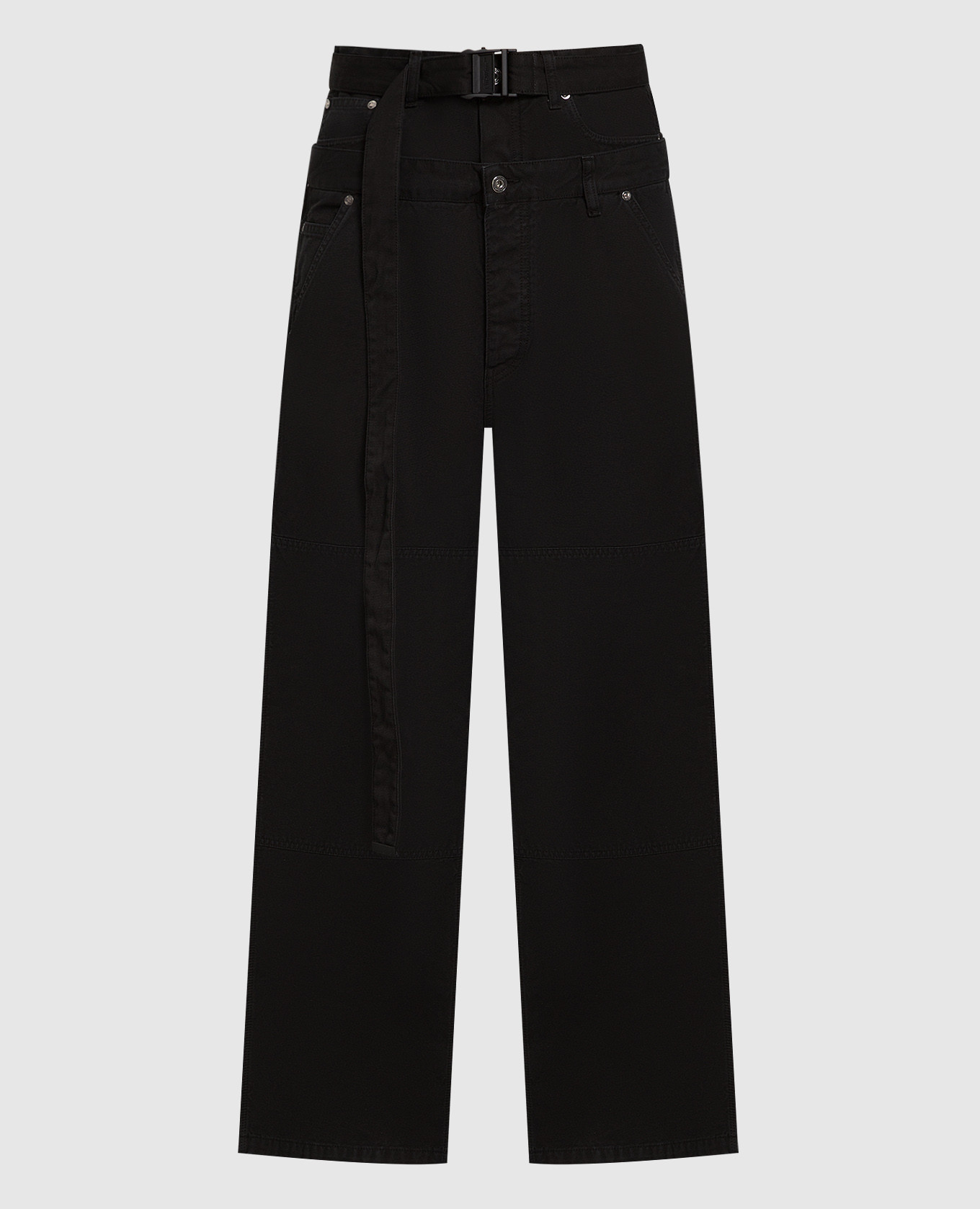 

Black jeans with double construction Off-White