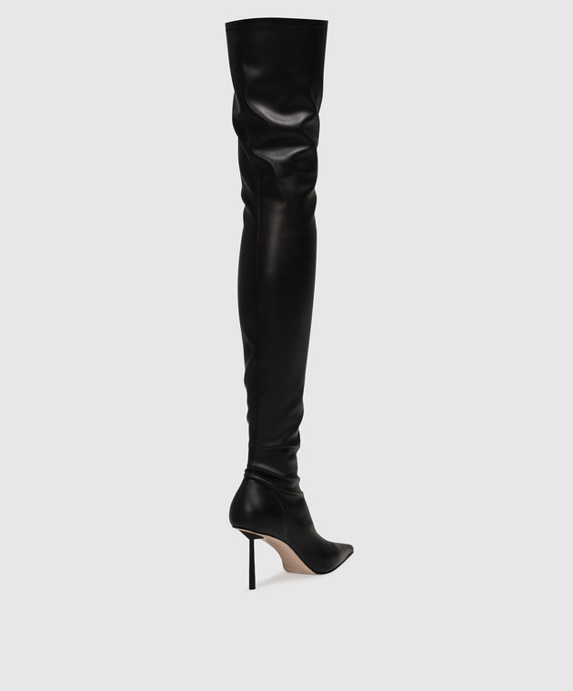 ロングブーツ LE SILLA Black Leather Bella Boots BELLA THIGH-HIGH BOOT 120 mm NERO | Le Silla