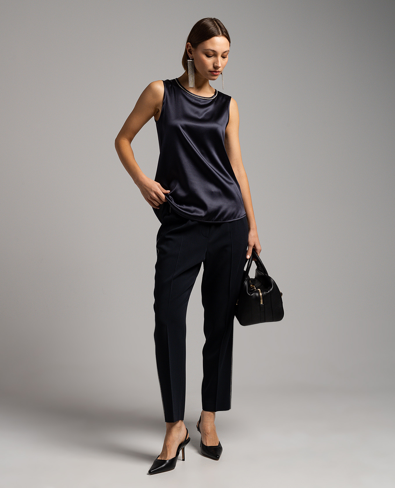 

Blue silk top Peserico