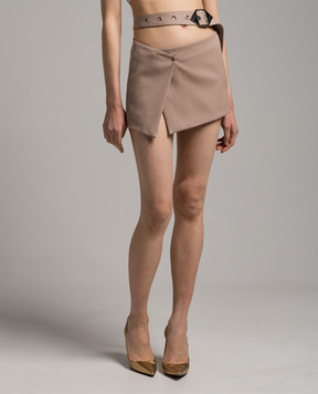 The Attico Beige mini skirt for smell 241WCS182W046
