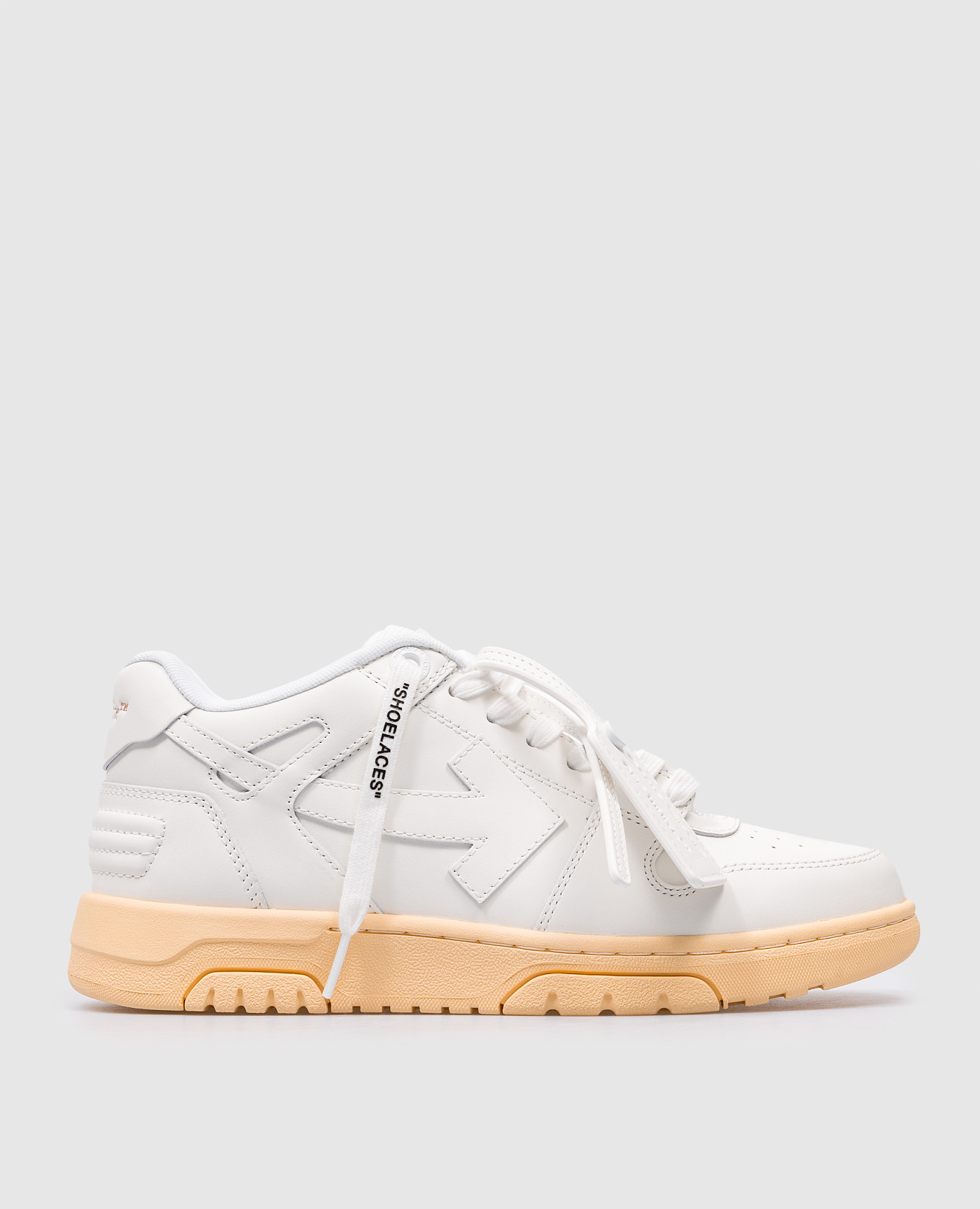 

Out Of Office white leather sneakers with logo print Off-White