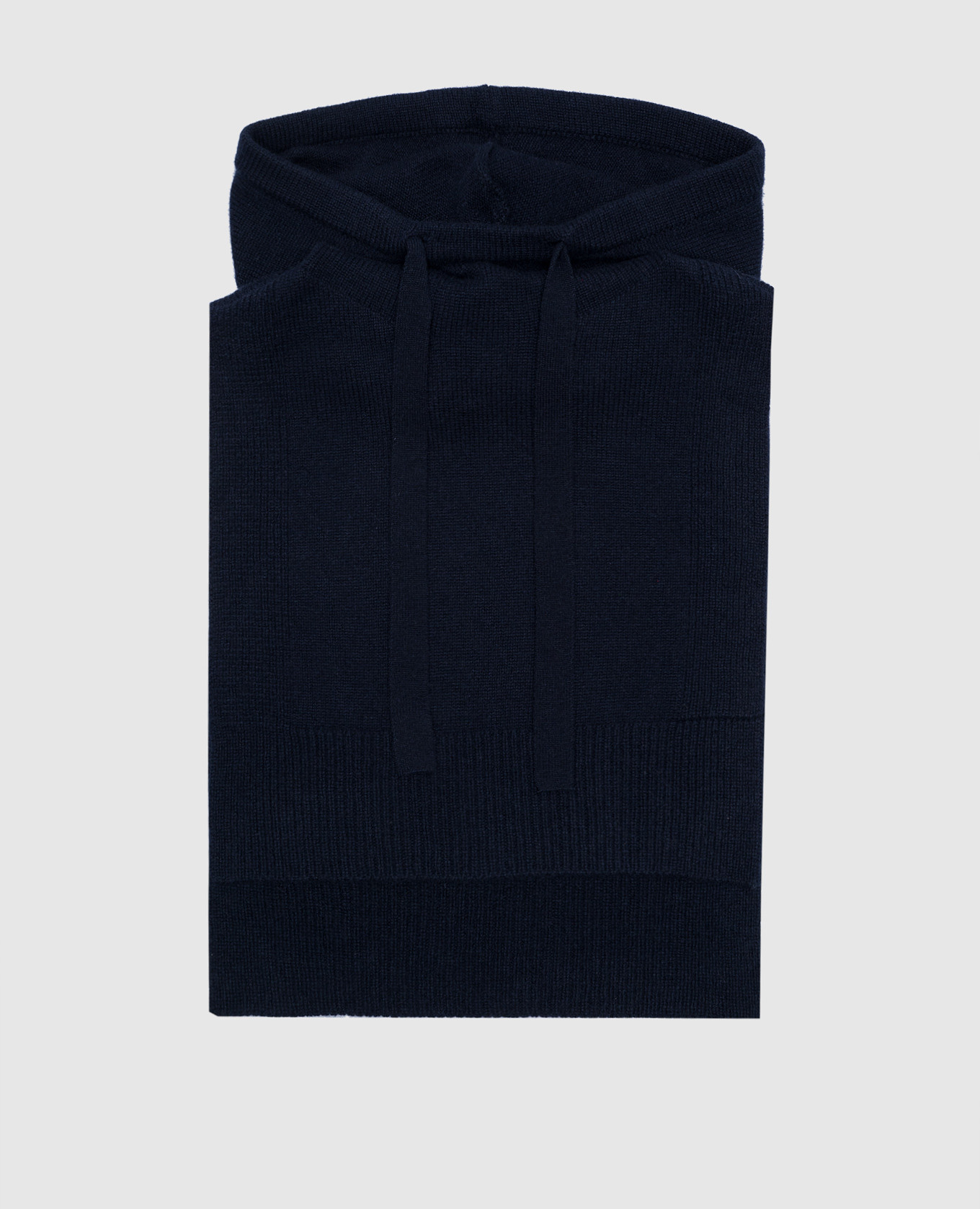 

Blue hood with cashmere bib Yves Salomon